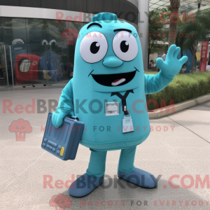 Mascottefiguur van een...