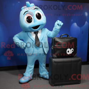 Mascot character of a Cyan...