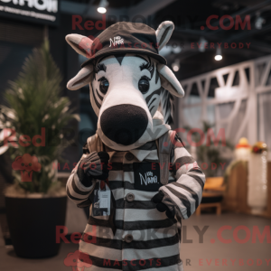 Mascot character of a Zebra...