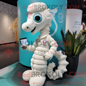 Mascot character of a White...