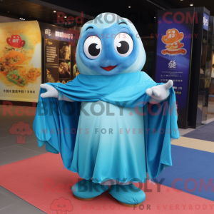 Mascot character of a Blue...