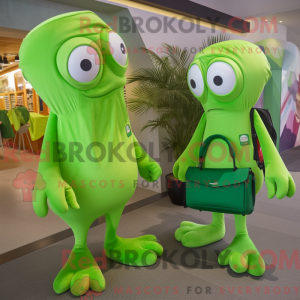 Postava maskota Lime Green...