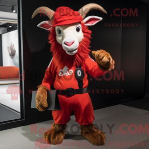 Mascot character of a Red...