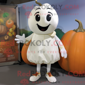 Personaggio mascotte zucca...