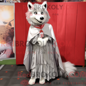 Maskotkarakter af en Silver...