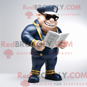 Mascot character of a Navy...