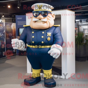 Mascot character of a Navy...