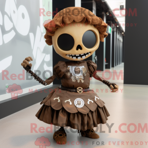 Mascot character of a Brown...