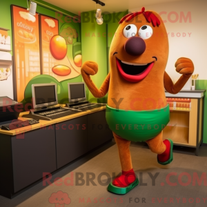 Mascot character of a Olive...