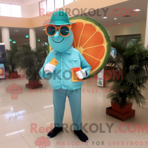 Mascottefiguur van een...