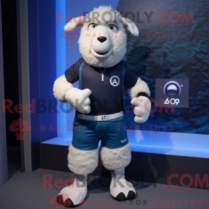 Mascot character of a Navy...