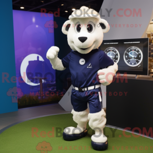 Mascot character of a Navy...