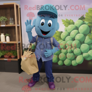 Mascot character of a Teal...