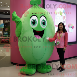 Mascot character of a Pink...