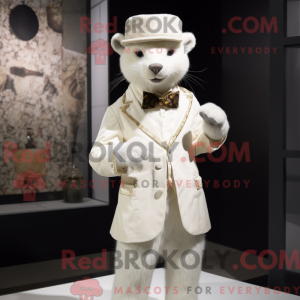 Mascot character of a White...