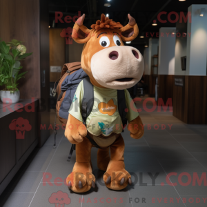 Maskot-karakter af en Rust...