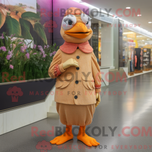 Mascot character of a Peach...