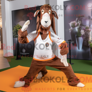Mascot character of a Brown...