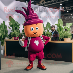 Magenta Beet maskot drakt...