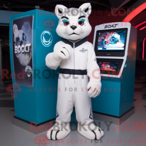 Mascot character of a White...
