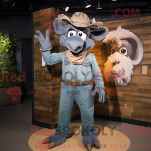 Mascot character of a Gray...