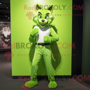 Mascot character of a Lime...