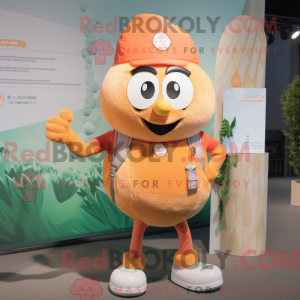 Mascot character of a Peach...