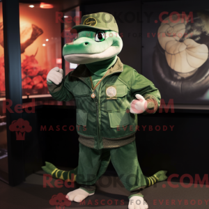 Mascot character of a Green...