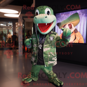 Mascot character of a Green...