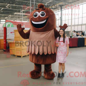 Postava maskota Brown Bbq...