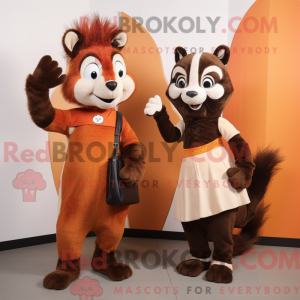 Maskot karakter af en Rust...