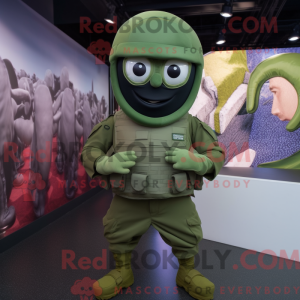 Mascot character of a Olive...
