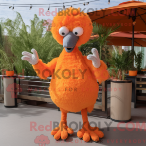 Maskotkarakter af en orange...