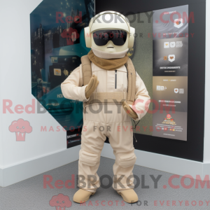 Mascottefiguur van een...