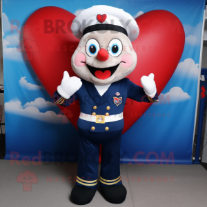 Postava maskota Navy Heart...