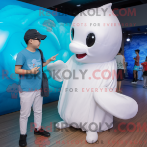 Mascot character of a White...