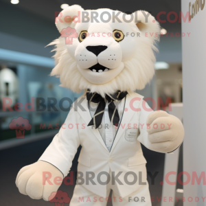 Mascot character of a White...