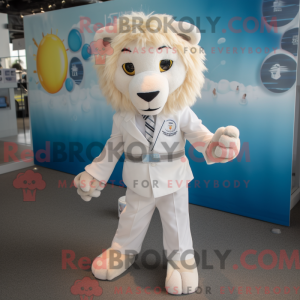 Mascot character of a White...