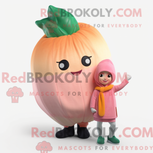 Mascot character of a Peach...
