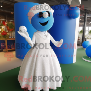 Mascot character of a Blue...