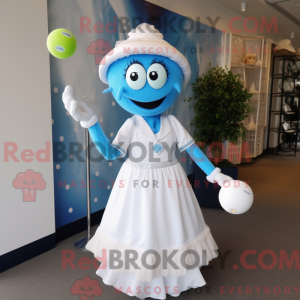 Mascot character of a Blue...