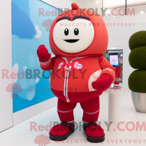 Mascot character of a Red...