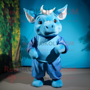 Blue Rhinoceros maskot...