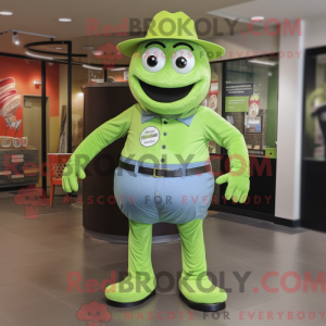 Mascot character of a Lime...