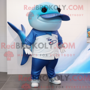 Maskot karakter av en hvit...