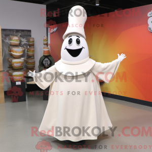 Maskot karakter af en hvid...