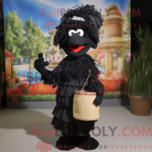 Mascot character of a Black...