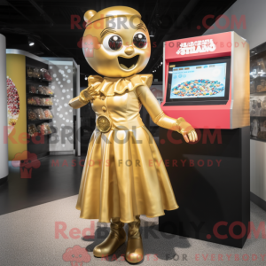 Maskottchen eines goldenen...