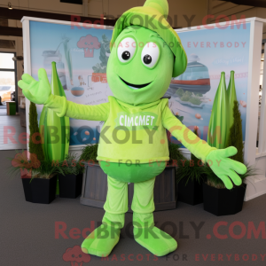 Mascot character of a Lime...