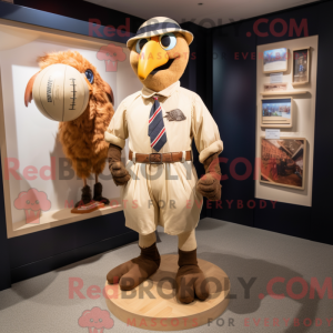 Mascot character of a Beige...